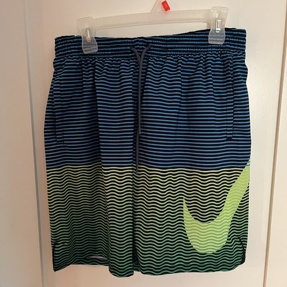 Nike Men's Horizon Stripe Vital 9 Inch Volley Swim Shorts - Size Large. - Picture 4 of 7